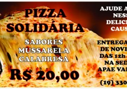 APAE Valinhos promove 2ª edição da Pizza Solidária