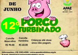 Porco Turbinado da APAE está com convites à venda