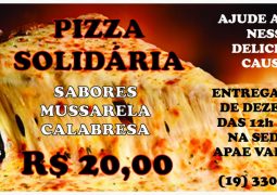 APAE Valinhos promove 3ª edição da Pizza Solidária