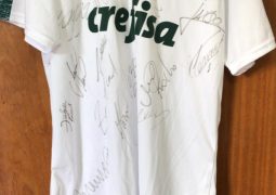 Camiseta autografada por ídolos do Palmeiras rende R$ 5 mil para a Santa Casa de Valinhos