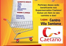 Pacoteiro Amigo no Supermercados Caetano será em prol da FEAV Sábado e domingo nas duas lojas