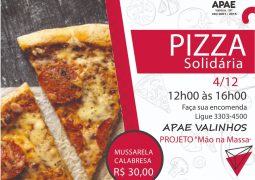 APAE promove a Pizza Solidária com apoio do Projeto Mão na Massa