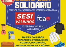 Escola SESI Valinhos lança campanha Desapega Solidário