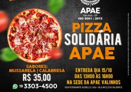 Ajude a APAE nessa causa: Pizza Solidária