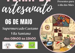 Feira de artesanato no Supermercados Caetano oferece presentes para o Dia das Mães