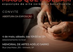 “Mãos que moldam” vai reunir 18 artistas no memorial de Artes Adélio Sarro
