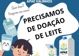 APAE lança campanha para arrecadação de leite