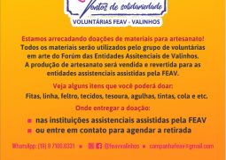 “Pontos de Solidariedade” é a campanha da FEAV em prol das entidades