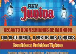 Sábado tem Festa Junina no Recanto dos Velhinhos