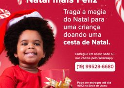 ACES lança campanha para  conseguir 40 cestas de Natal