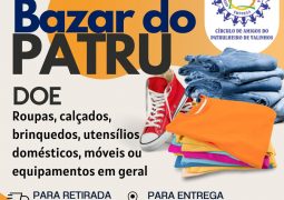 Patrulheiro lança campanha para doação de peças para o Bazar