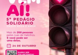Grupo Rosa e Amor mobiliza voluntários para o 5º Pedágio Solidário do Outubro Rosa